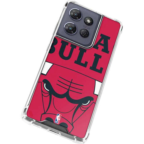 NBA Chicago Bulls Large Logo Moto G Play 5G (2025) Clear Case